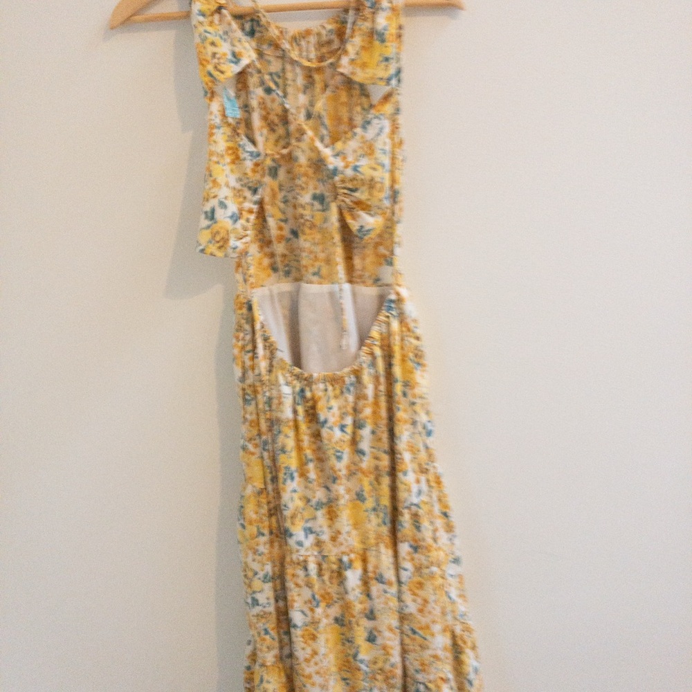 Hayden Yellow Floral long Dress - Picture 6 of 6